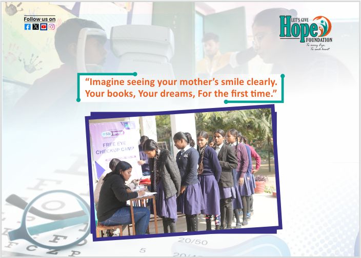 “Imagine seeing your mother’s smile clearly. Your books. Your dreams. For the first time.”